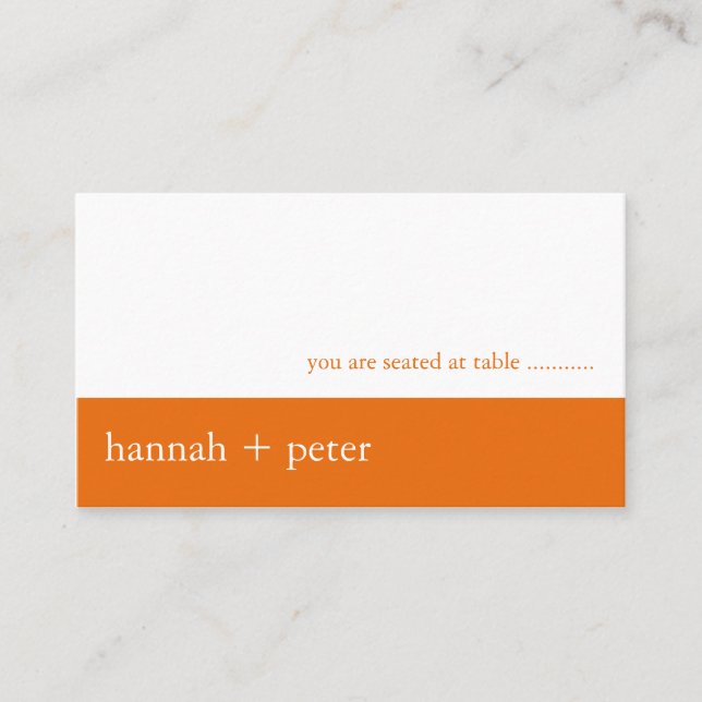 Placement Bannière Persimmon :: Carte de siège invité (Devant)