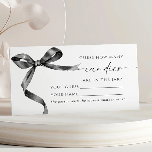 Placement Black Bow Combien de bonbons de douche Carte de je (Créateur téléchargé)