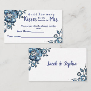 Placement Blue Combien de baisers pour Mme Shower carte de j