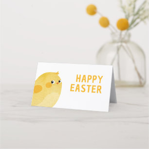 Placement Bonne carte buffet de Pâques avec petit poulet