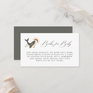 Placement Carte Boho Celestial Whale Demande de réservation