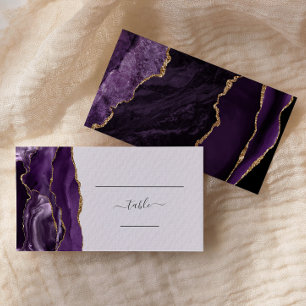 Placement Carte d'accompagnement de mariage chic lavande aga