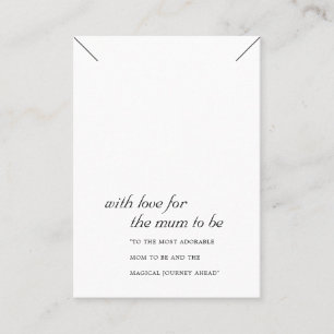 PLACEMENT CARTE D'AFFICHAGE DE LA MUM BLANCHE NOIRE À CADEAU