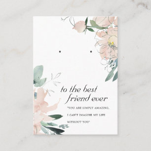 PLACEMENT CARTE D'AFFICHAGE DE L'AMI FLORAL ROSE BLANC