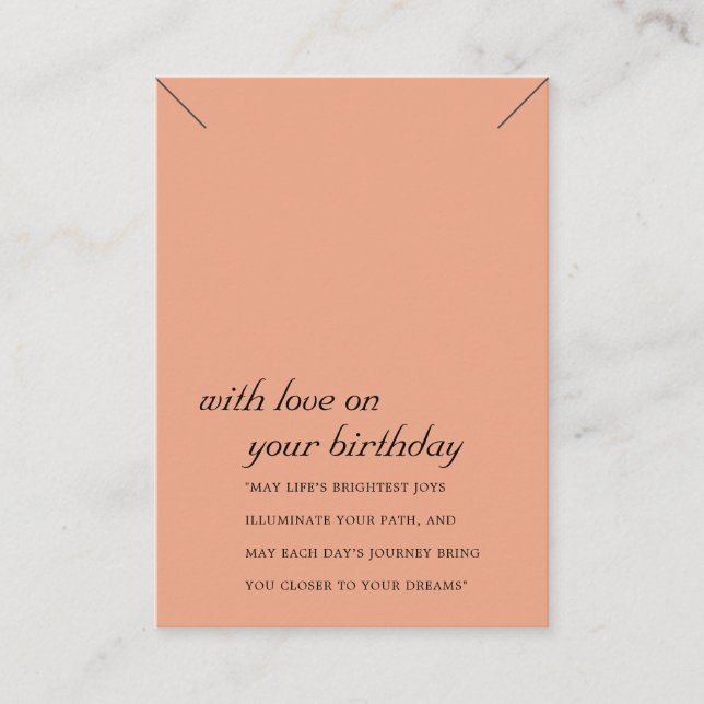 PLACEMENT CARTE D'AFFICHAGE DU CADEAU D'ANNIVERSAIRE DE TERR (Devant)