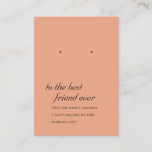 PLACEMENT CARTE D'AFFICHAGE D'UN AMI DE RUST TERRACOTTA