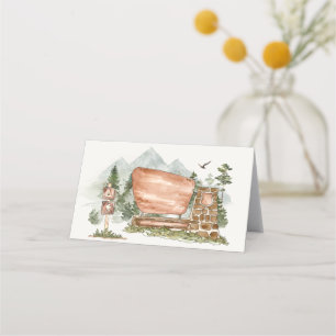 Placement carte d'anniversaire ou de baby shower du parc nat