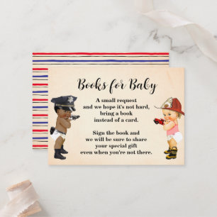 Placement Carte de Baby Shower 'Apportez un Livre Petit Recr