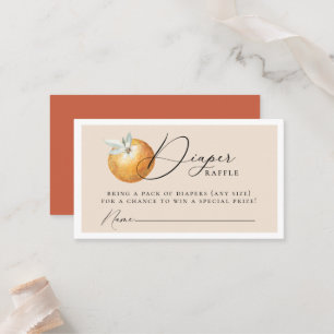 Placement Carte de boîtier de couches élégantes Citrus Orang