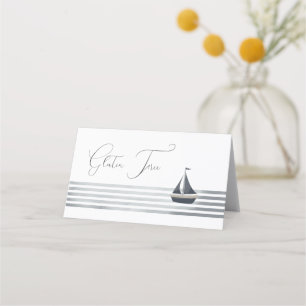 Placement Carte de buffet sans gluten à voilier