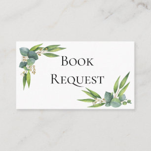 Placement Carte de demande de réservation Eucalyptus Green