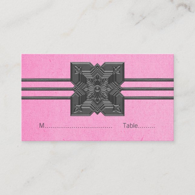 Placement Carte de la frontière de Medallion rose (Devant)