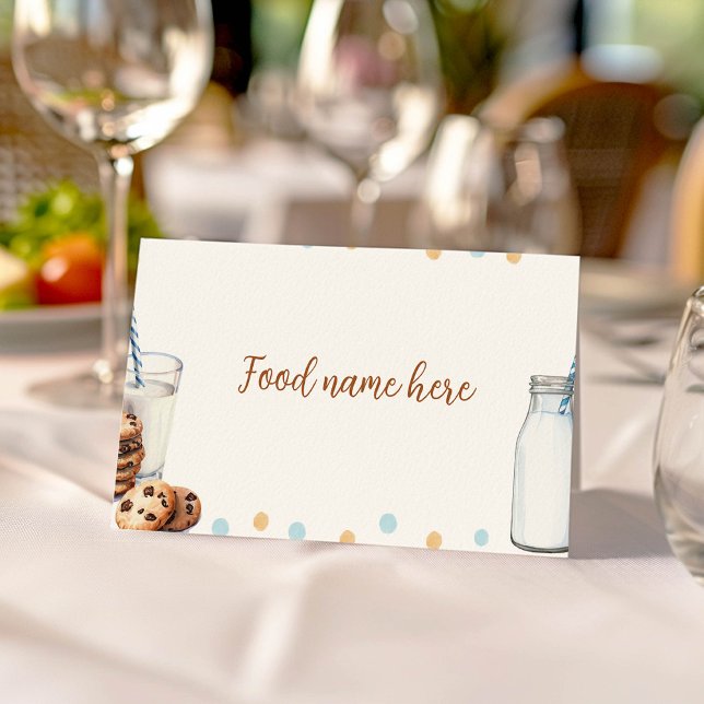 Placement Carte de la tente de lait et de biscuits pour la f (Créateur téléchargé)