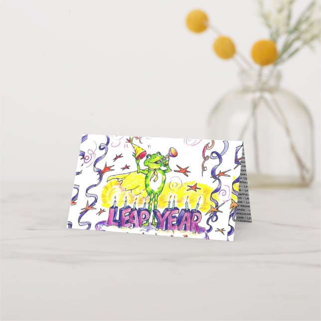 Placement Carte de lieu de l'année de levage (Devant)