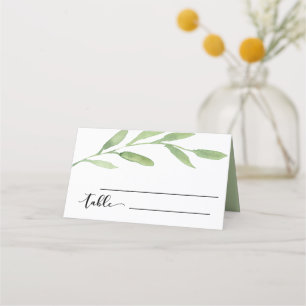 Placement Carte de lieu de mariage Floral Watercolor