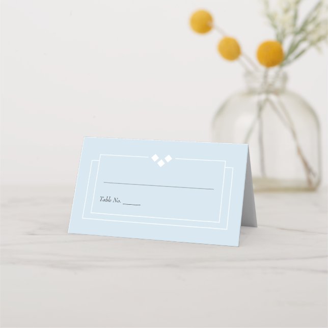 Placement Carte de lieu de mariage simple (Devant)