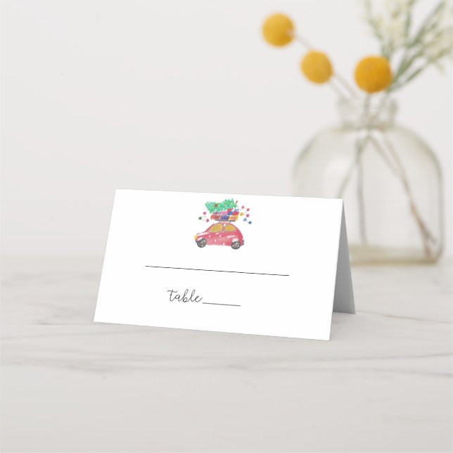 Placement Carte de lieu d'hiver (Devant)