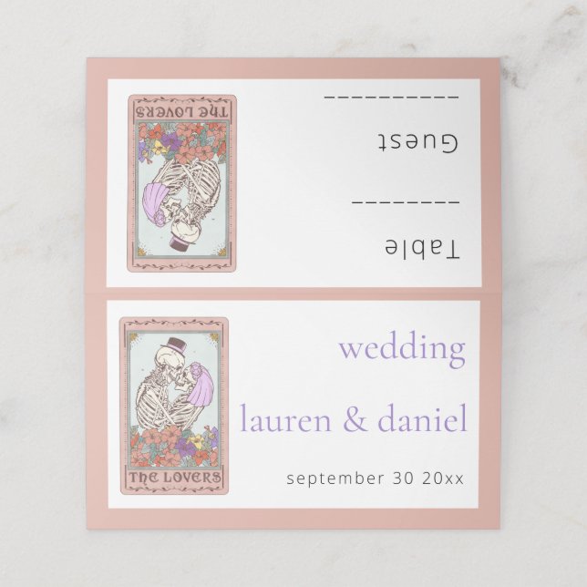 Placement Carte de lieu gothique pour amateurs de Tarot (Extérieur déplié)