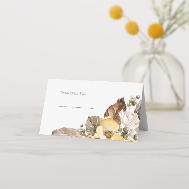 Placement Carte de lieu Thanksgiving (Devant)