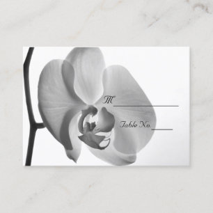 Placement Carte de Mariage blanc orchidée
