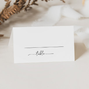 Placement Carte de Mariage classique noir