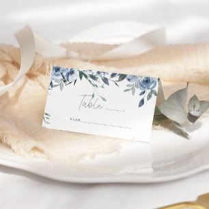 Placement Carte de Mariage Dusty Blue Roses