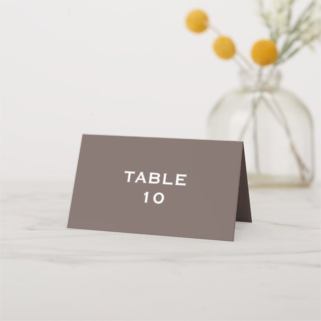 Placement Carte de mariage en écorce d'arbre moderne (Dos)