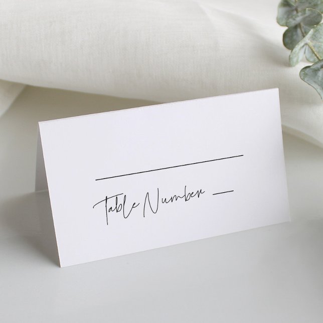 Placement Carte de mariage minimaliste moderne (Créateur téléchargé)