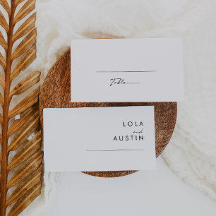 Placement Carte de Mariage plat minimaliste moderne