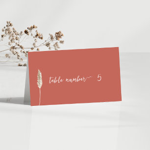 Placement Carte de numéro de table Boho simple et élégante