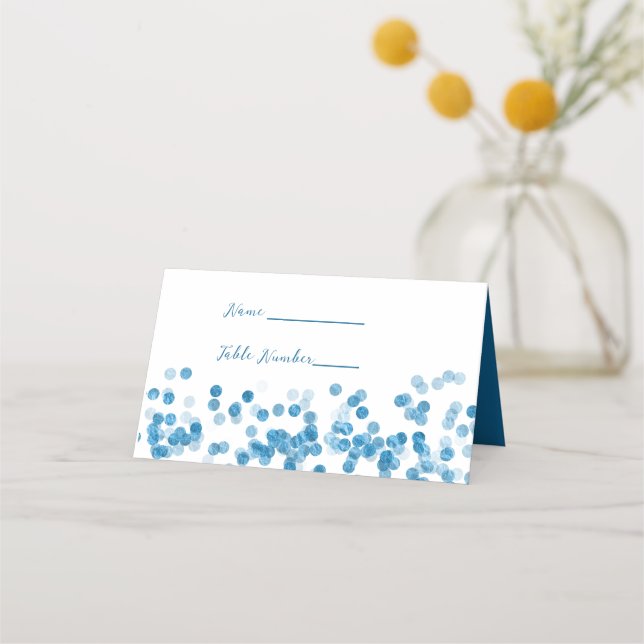 Placement Carte de Parties scintillant Blue Sparkel (Devant)