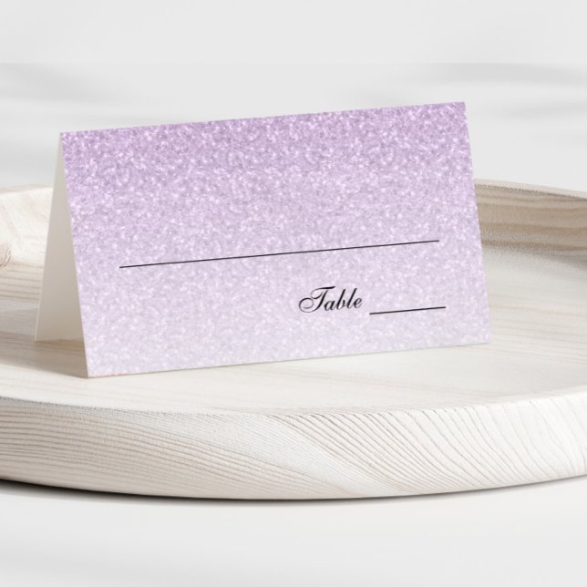 Placement Carte de Parties scintillant de verre violet clair (Créateur téléchargé)