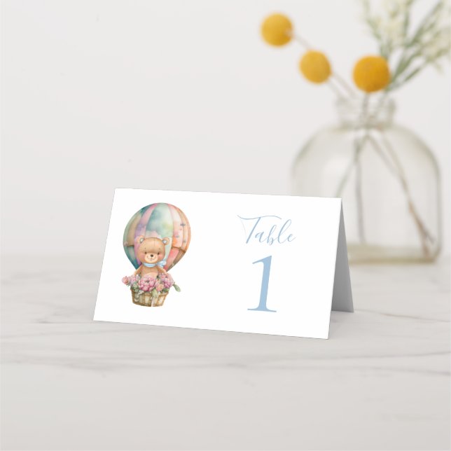 Placement Carte de place de la fête de l'ours en peluche (Dos)