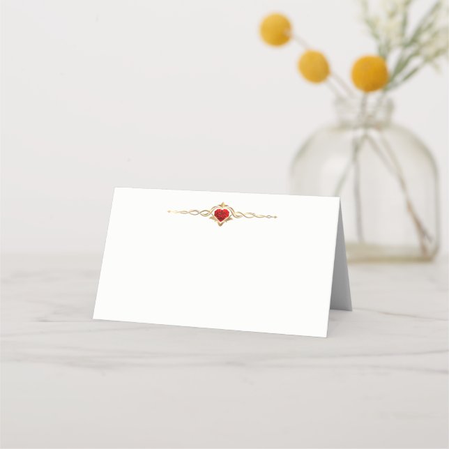 Placement Carte de place de nom plié (Devant)