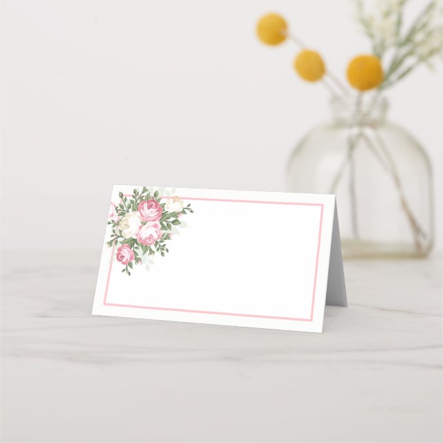 Placement Carte de place de nom plié (Devant)