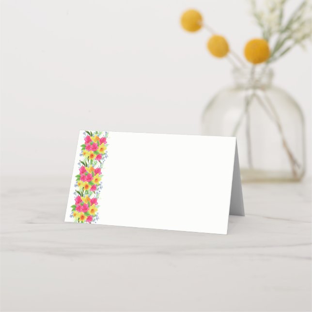 Placement Carte de place de nom plié (Devant)