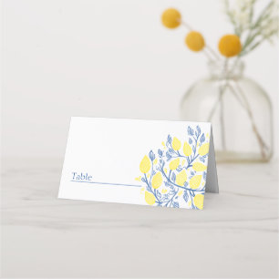 Placement Carte de place du numéro de table bleu clair et ja