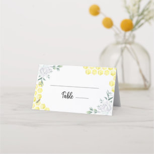 Placement Carte de place fleurie d'abeille