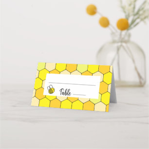 Placement Carte de place fleurie d'abeille