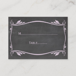 Placement Carte de place Lilac Flourf Chalkboard