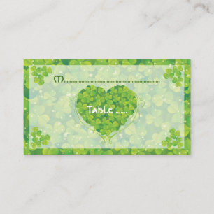 Placement Carte de place mariage irlandaise St. Patrick's Da