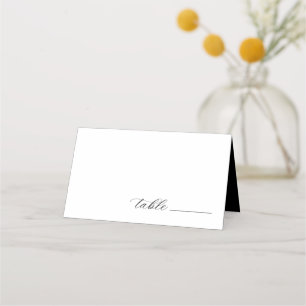 Placement Carte de place Mariage Monogramme Crest Botanique