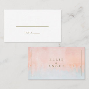 Placement Carte de place Mariage plat pour coucher de soleil