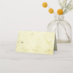Placement Carte de place papillon vintage