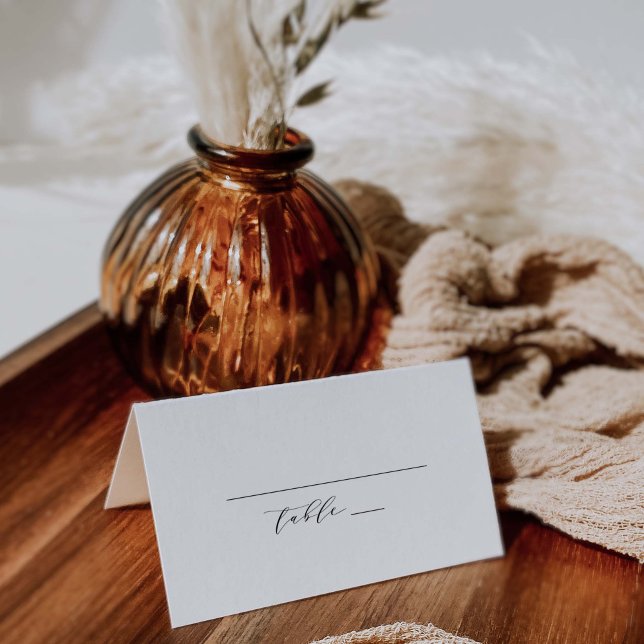 Placement Carte de place pliée classique Mariage Escort J102 (Créateur téléchargé)