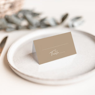 Placement Carte de place pliée Mariage simple