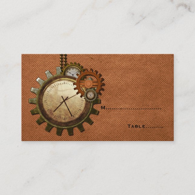 Placement Carte de place vintage, Cuivre (Devant)