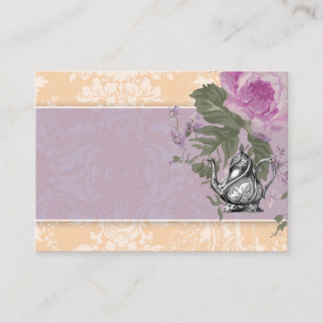 Placement Carte de place Vintage GC Tea Party (Devant)