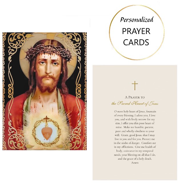 Placement Carte de prière au Sacré-Cœur de Jésus    (Créateur téléchargé)