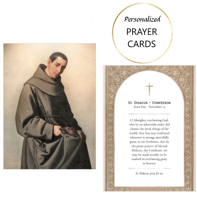 Placement Carte de prière catholique de St. Didacus le Confe (Créateur téléchargé)